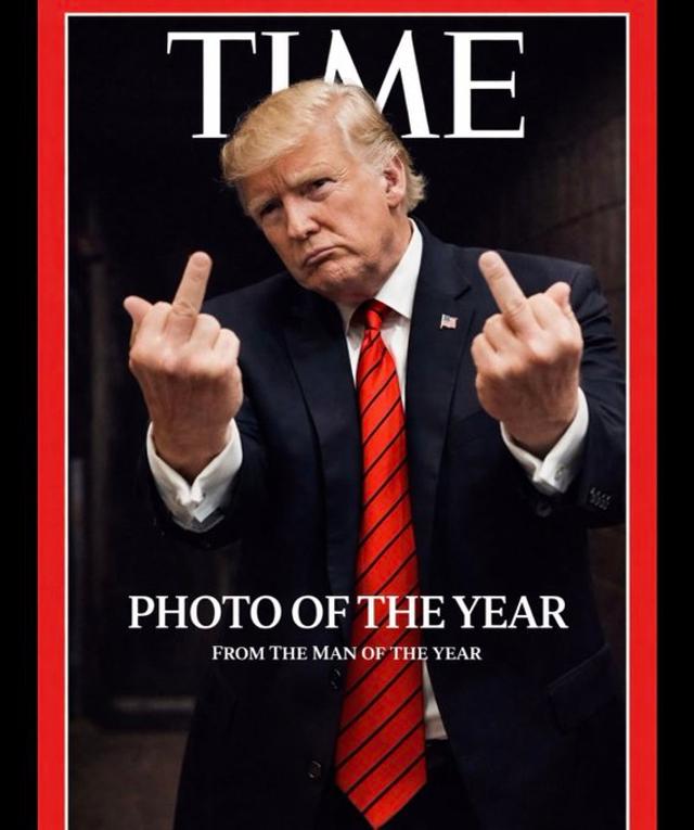 Trump saying arguably his funniest quote ever only to get bellybuttonmogged
