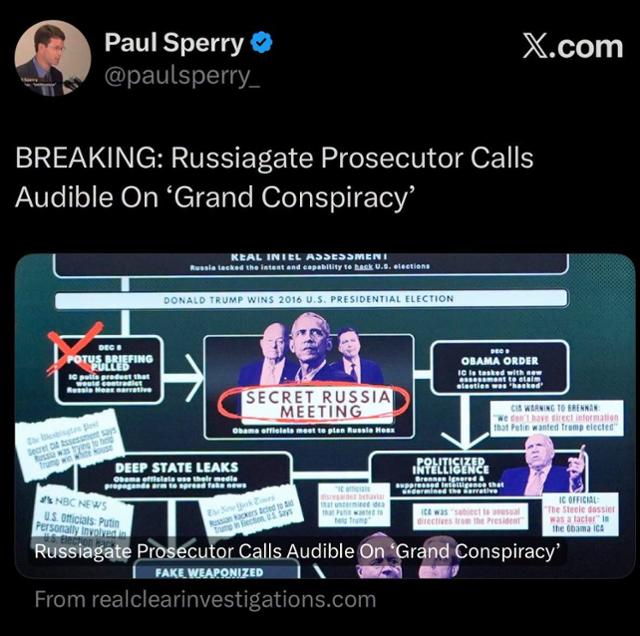 Justice Department Refocuses Russiagate Probe into Manageable Conspiracy Cases