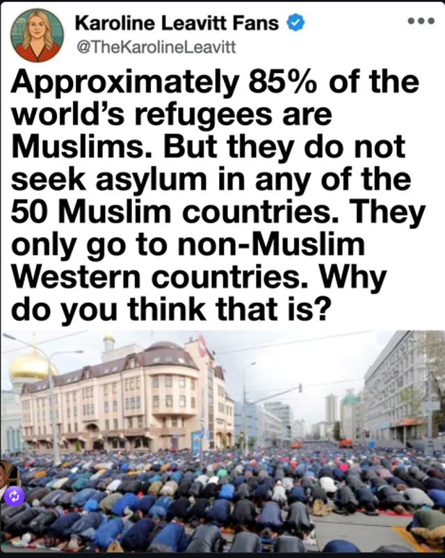 Majority of Refugees Are Muslim Yet Prefer Western Asylum Over Muslim Countries Raising Concerns