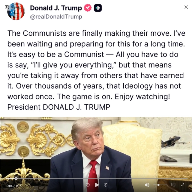 President Trump Declares Hes Prepared to Confront a Rising Communist Threat
