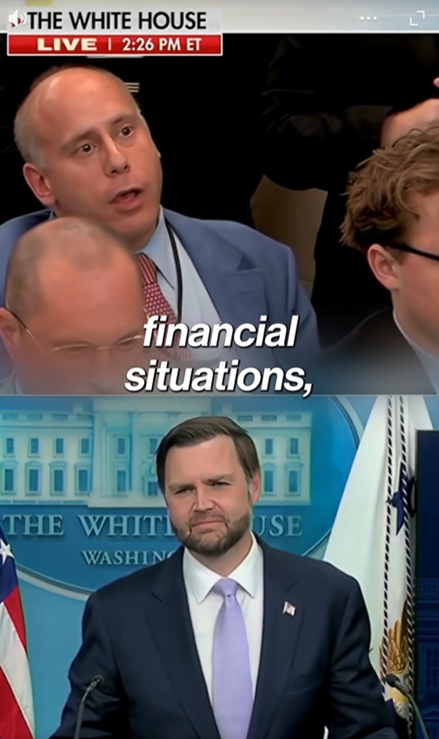 JD Vance Reacts Strongly to Reporter Questioning Trumps Stock Trades Aligned with Administration Moves