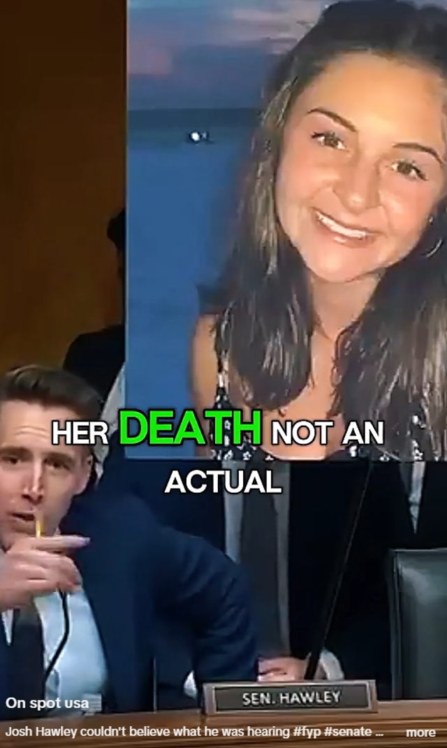 Senator Josh Hawleys Surprised Reaction Captured in TikTok Video