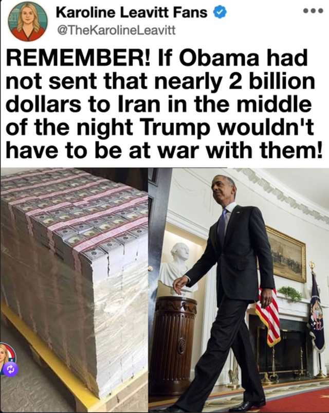 Trump Confronts Legacy of Obamas Controversial Iran Payment